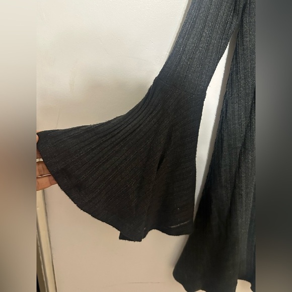 Altar'd State Charcoal Long Sleeve Dress - Picture 4 of 5